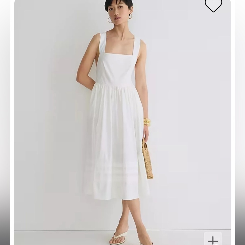 BRAND NEW JCREW white apron dress